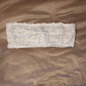 AERIE strapless lace unlined underwire bralette